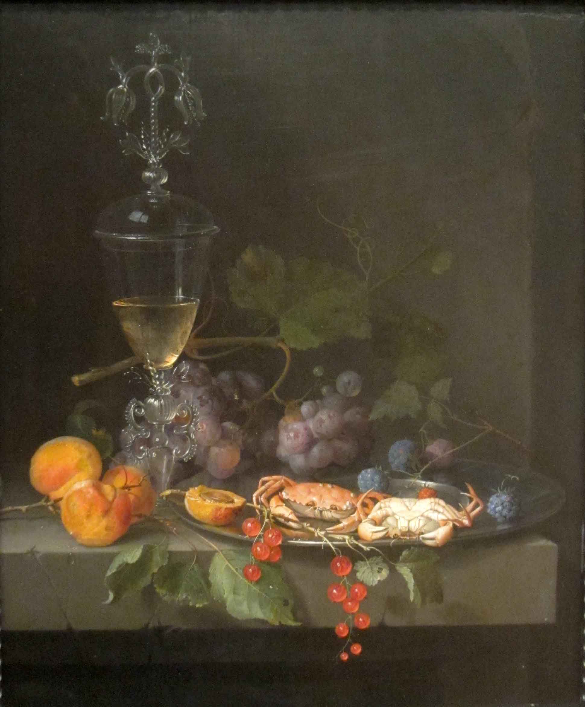 Still Life with Crabs on a Pewter Plate